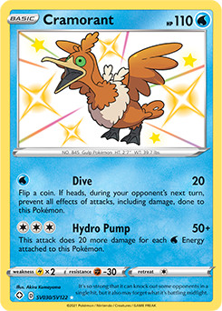 Shining Pokémon Pokémon card Cramorant SV030/SV122 from Shining Fates expansion
