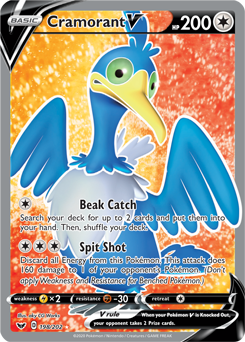 Cramorant V 198/202 Pokémon card from Sword & Shield for sale at best price