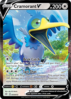 Cramorant V 054/072 Pokémon card from Shining Fates for sale at best price