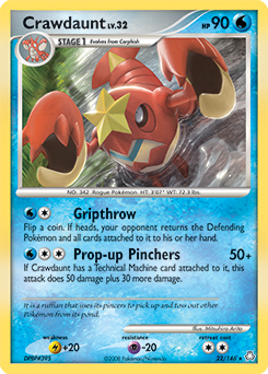 Crawdaunt 22/146 Pokémon card from Legends Awakened for sale at best price