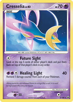 Cresselia 2/100 Pokémon card from Majestic Dawn for sale at best price