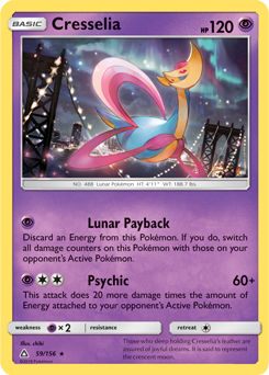 Cresselia 59/156 Pokémon card from Untra Prism for sale at best price