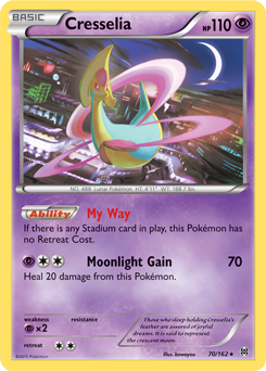 Cresselia 70/162 Pokémon card from Breakthrough for sale at best price