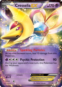 Cresselia EX 67/149 Pokémon card from Boundaries Crossed for sale at best price