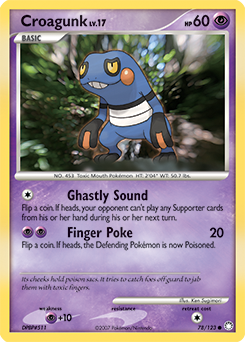 Croagunk 78/123 Pokémon card from Mysterious Treasures for sale at best price
