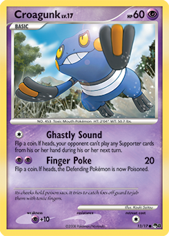 Carte Pokémon Commune Croagunk 13/17 de la série POP 8