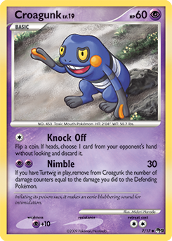 Croagunk 7/17 Pokémon card from POP 9 for sale at best price