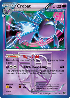 Crobat 55/135 Pokémon card from Plasma Storm for sale at best price