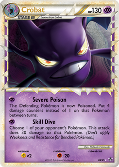 Prime Pokémon Pokémon card Crobat 84/95 from Unleashed expansion