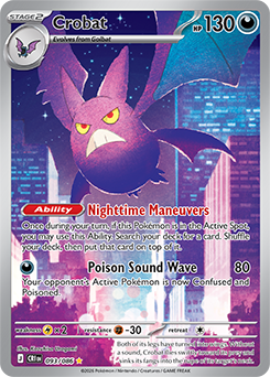 Carte Pokémon Illustration rare Nostenfer 93/86 de la série Chaos Ascendant