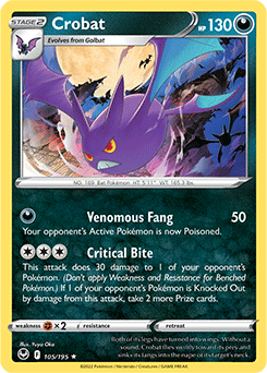 Crobat 105/195 Pokémon card from Silver Tempest for sale at best price