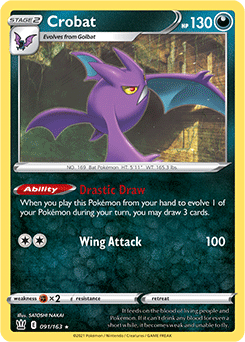 Crobat 91/163 Pokémon card from Battle Styles for sale at best price