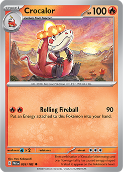Crocalor 24/182 Pokémon card from Paradox Rift for sale at best price
