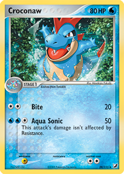Croconaw 38/115 Pokémon card from Ex Unseen Forces for sale at best price