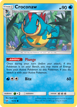 Croconaw 19/73 Pokémon card from Shining Legends for sale at best price