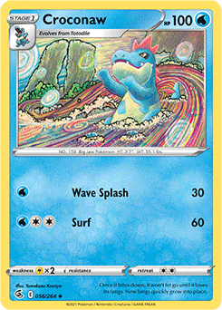 Croconaw 56/264 Pokémon card from Fusion Strike for sale at best price