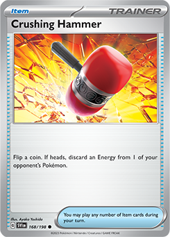 Crushing Hammer 168/198 Pokémon card from Scarlet & Violet for sale at best price