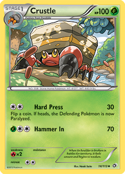 Crustle 14/113 Pokémon card from Legendary Treasures for sale at best price