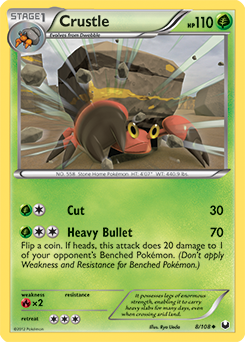 Crustle 8/108 Pokémon card from Dark Explorers for sale at best price