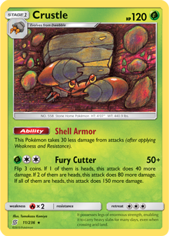 Crustle 11/236 Pokémon card from Unified Minds for sale at best price