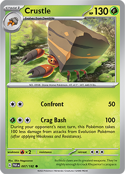 Crustle 7/182 Pokémon card from Paradox Rift for sale at best price