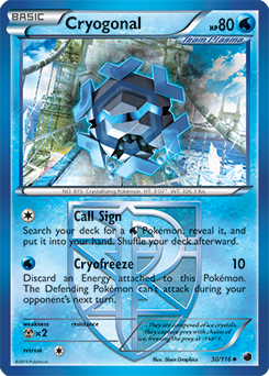 Cryogonal 30/116 Pokémon card from Plasma Freeze for sale at best price