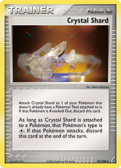 Uncommon Pokémon card Crystal Shard 76/100 from Ex Crystal Guardians expansion