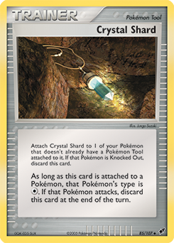 Carte Pokémon Peu commune Écharde de cristal 85/107 de la série Ex Deoxys