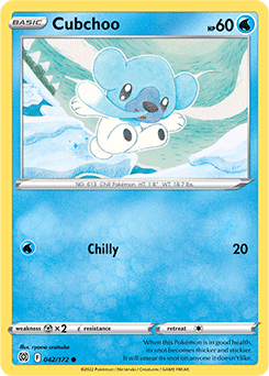 Cubchoo 042/172 Pokémon card from Brilliant Stars for sale at best price