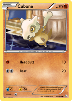 Cubone 60/124 Pokémon card from Dragons Exalted for sale at best price