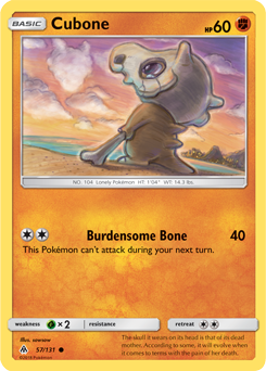 Cubone 57/131 Pokémon card from Forbidden Light for sale at best price