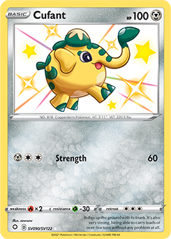 Shining Pokémon Pokémon card Cufant SV090/SV122 from Shining Fates expansion