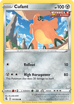 Cufant 191/264 Pokémon card from Fusion Strike for sale at best price