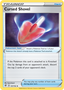 Cursed Shovel 157/192 Pokémon card from Rebel Clash for sale at best price