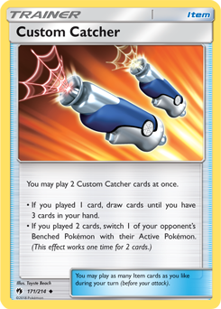 Custom Catcher 171/214 Pokémon card from Lost Thunder for sale at best price