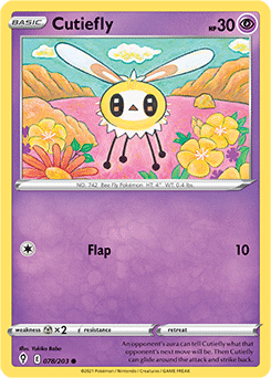 Cutiefly 78/203 Pokémon card from Evolving Skies for sale at best price