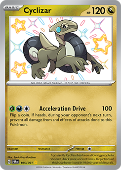 Cyclizar 195/91 Pokémon card from Paldean fates for sale at best price