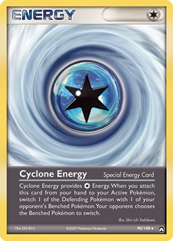Carte Pokémon Énergie Cyclone 90/108 de la série Ex Gardiens du Pouvoir en vente au meilleur prix