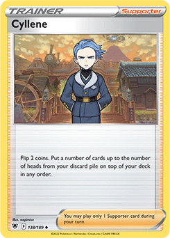 Uncommon Pokémon card Cyllene 138/189 from Astral Radiance expansion