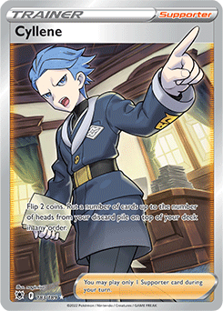 Full Art Trainer Pokémon card Cyllene 183/189 from Astral Radiance expansion