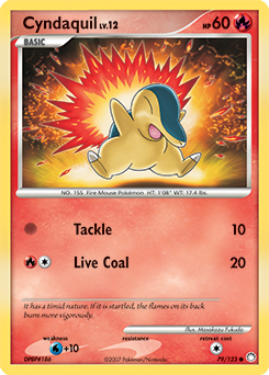 Cyndaquil 79/123 Pokémon card from Mysterious Treasures for sale at best price
