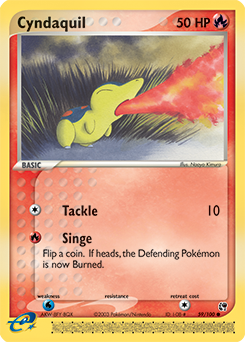 Carte Pokémon Héricendre 59/100 de la série Ex Tempête de Sable en vente au meilleur prix