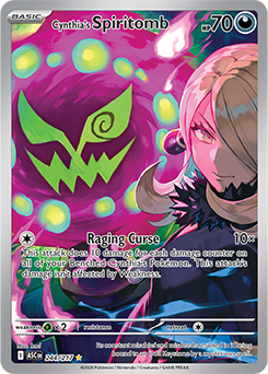 Cynthia's Spiritomb 244/217 Pokémon card from Ascended Heroes for sale at best price