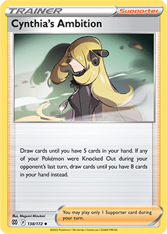Cynthia's Ambition 138/172 Pokémon card from Brilliant Stars for sale at best price