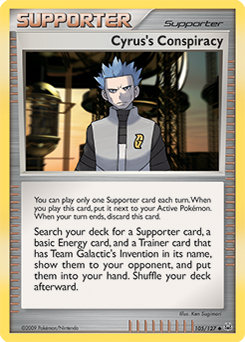 Cyrus's Conspiracy 105/127 Pokémon card from Platinuim for sale at best price
