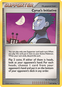 Uncommon Pokémon card Cyrus's Initiative 137/147 from Supreme Victors expansion