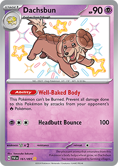 Dachsbun 161/91 Pokémon card from Paldean fates for sale at best price