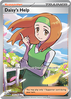 Ultra rare Pokémon card Daisy's Help 195/165 from 151 expansion
