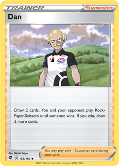 Dan 158/192 Pokémon card from Rebel Clash for sale at best price