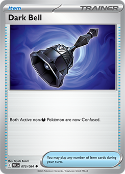 Carte Pokémon Peu commune Cloche Ténébreuse 75/84 de la série Nuit Noire